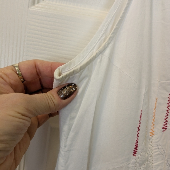 Nataya White Embroidered Maxi Dress - Picture 12 of 16